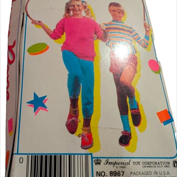Vintage Imperial Hot Stuff 14 Foot Jump Rope Purple 1980's In Package - Picture 3 of 5